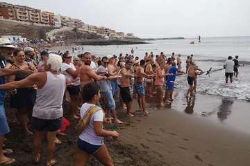 Chinchorro y varada del pescado pasados por agua (Foto TA)
